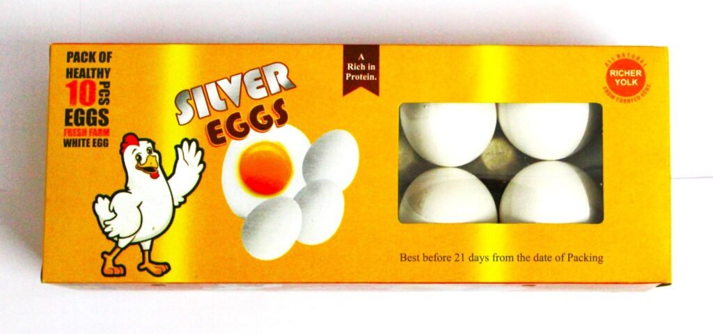 Silver Eggs - Pack of 10